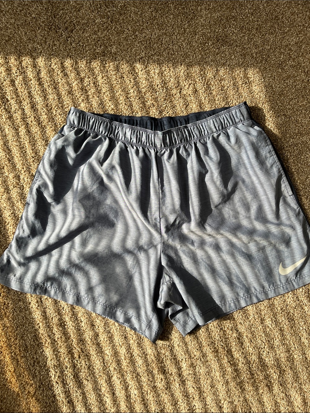 Nike Men’s Light Gray/blue Athletic Shorts